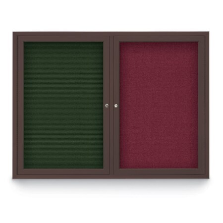 United Visual Products Corkboard, Amethyst/White, 36" x 36" UV403-WHITE-AMETHY